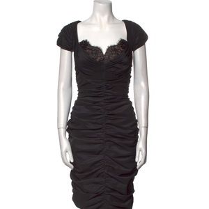 Black Authentic Tadashi Shoji Cocktail Fitted Dress size 8